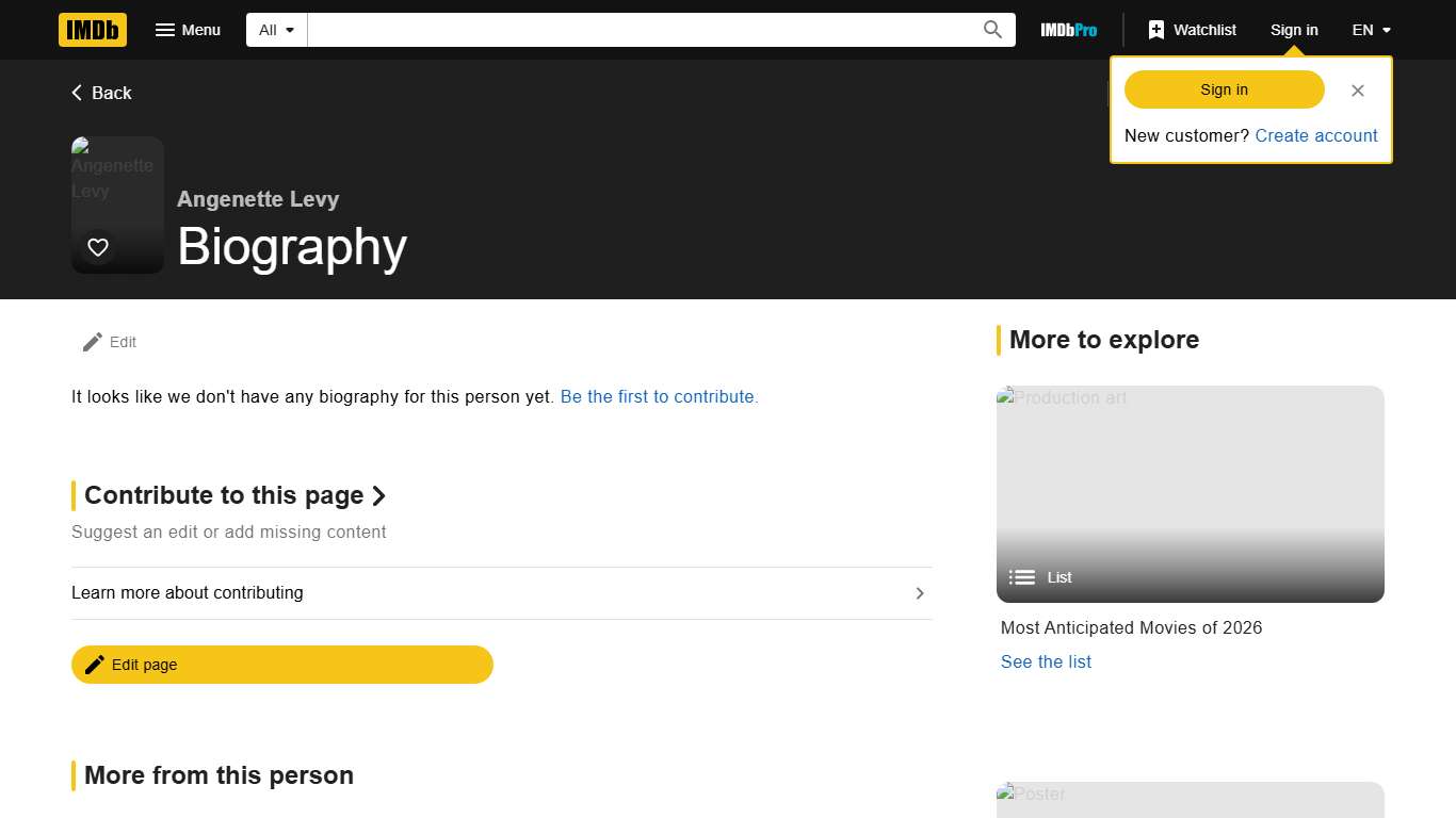 Angenette Levy - Biography - IMDb